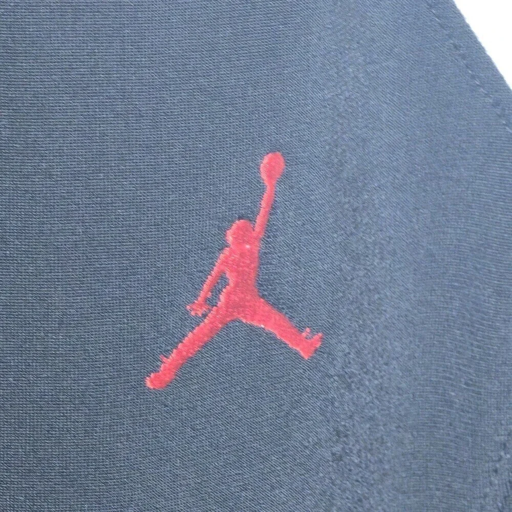 Jordan Full Zip Track Jacket XL Black White Red Jumpman Athletic Warm Up